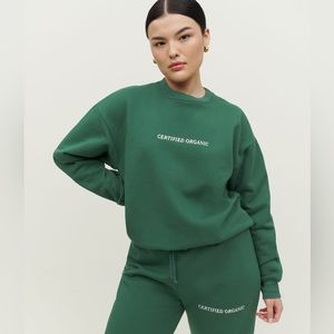 Reformation ’Certified Organic’ green crew neck